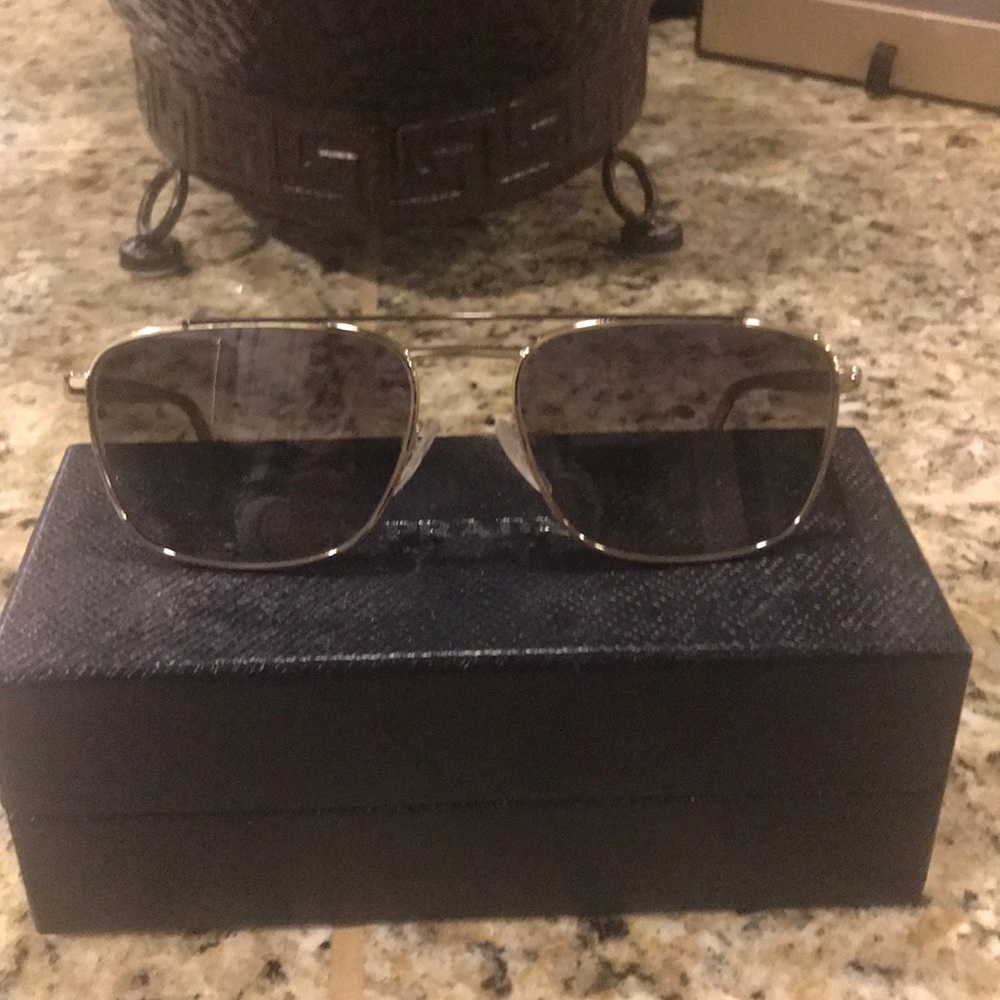 Prada Rectangle Aviators - image 1
